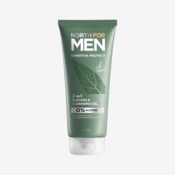 Čistící gel na holení 2v1 North for Men Sensitive Protect